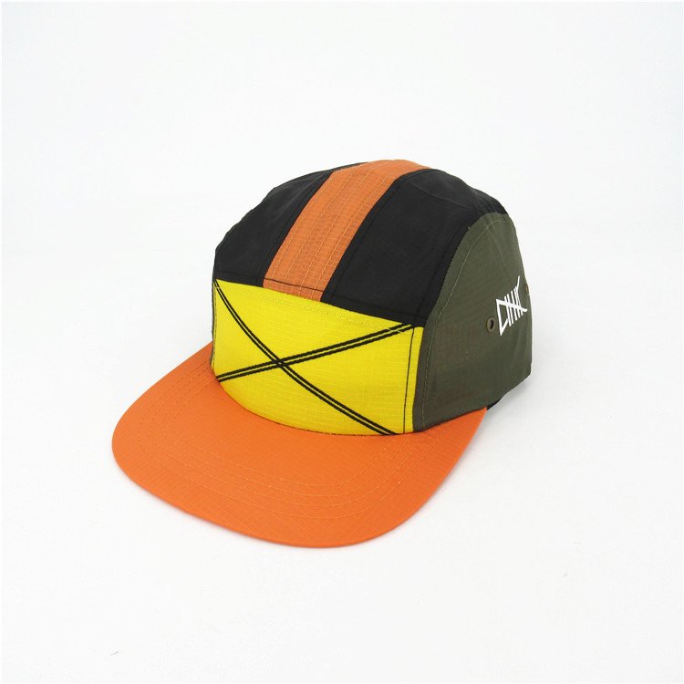 custom nylon 5 panel cap summer sport hat dri fit running snapback cap ...